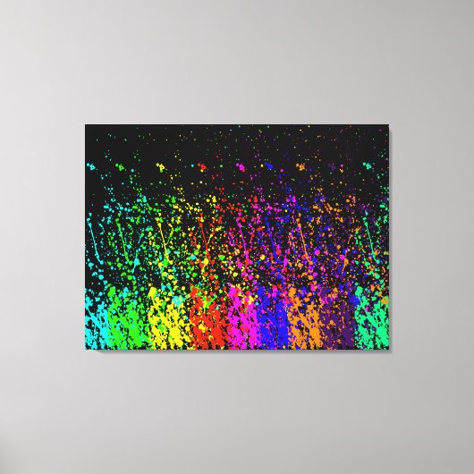 Splatter Paint Canvas Afdruk (Voorkant)
