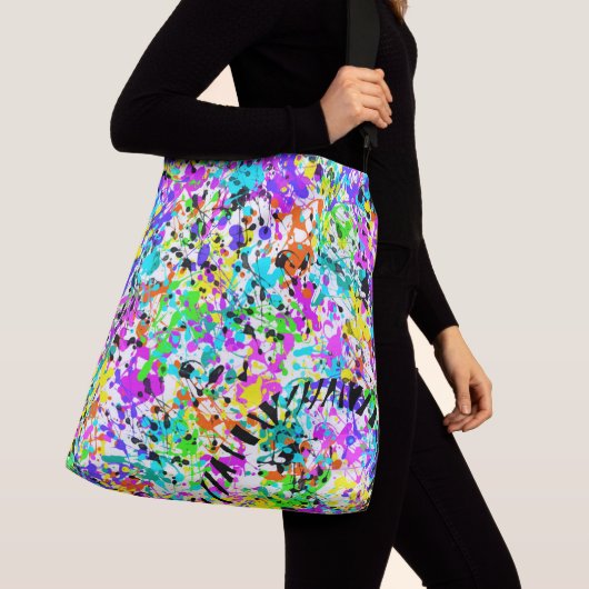 Splatter Paint Crossbody Tas (Dichtbij)