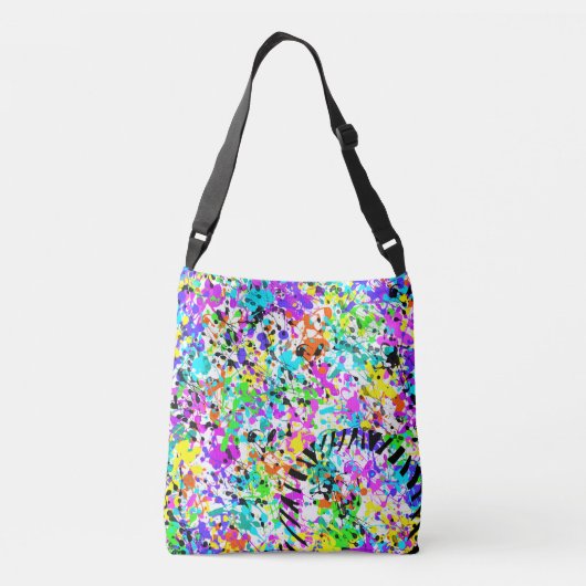 Splatter Paint Crossbody Tas (Achterkant)
