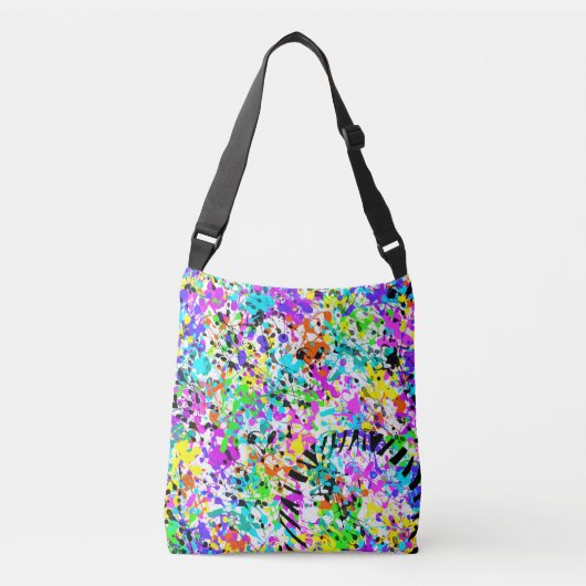 Splatter Paint Crossbody Tas (Voorkant)