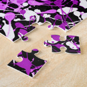 Splatter Paint in Orchid Legpuzzel (Zijkant)