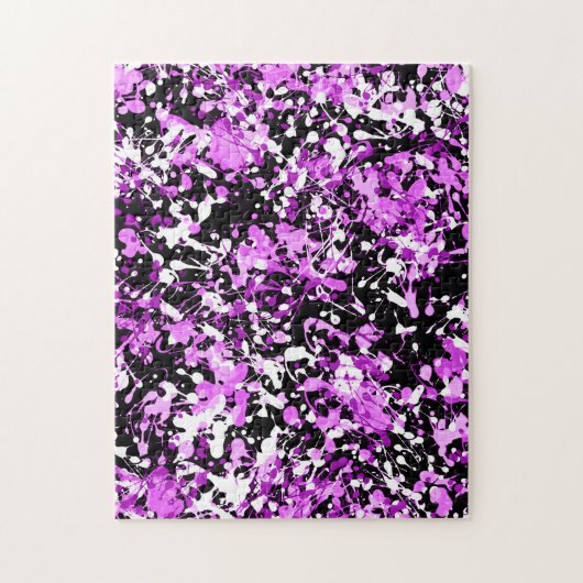 Splatter Paint in Orchid Legpuzzel (Verticaal)