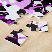 Splatter Paint in Orchid Legpuzzel (Zijkant)