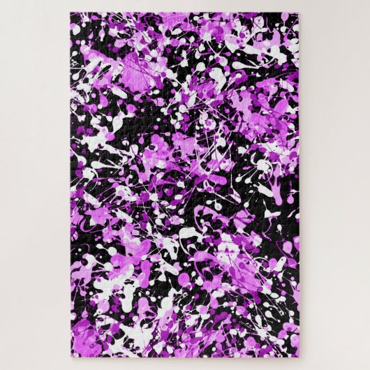 Splatter Paint in Orchid Legpuzzel (Verticaal)