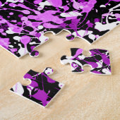 Splatter Paint in Orchid Legpuzzel (Zijkant)