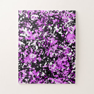 Splatter Paint in Orchid Legpuzzel