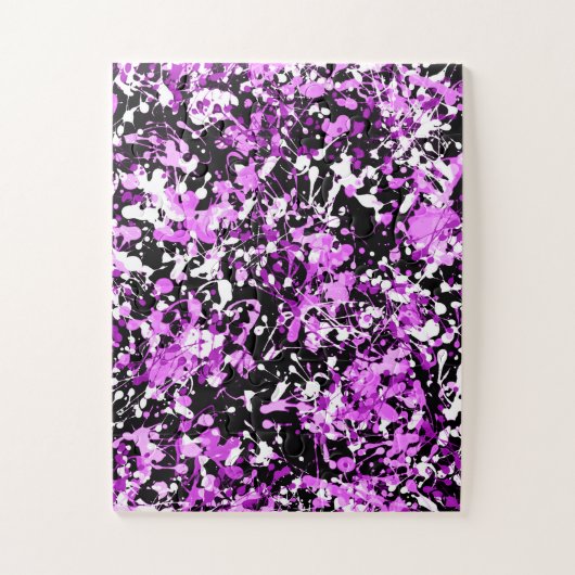 Splatter Paint in Orchid Legpuzzel (Verticaal)