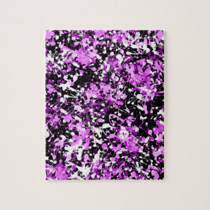 Splatter Paint in Orchid Legpuzzel