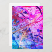 Splatter Paint Kaart (Voorkant / Achterkant)