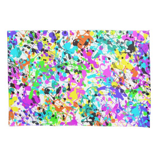 Splatter Paint Kussensloop (Voorkant)