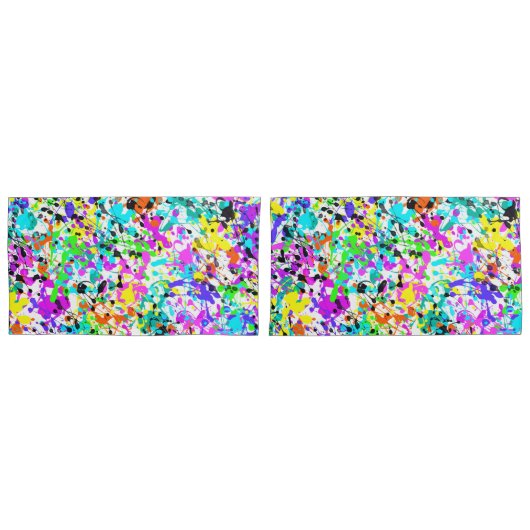 Splatter Paint Kussensloop (Voorkant-Set)