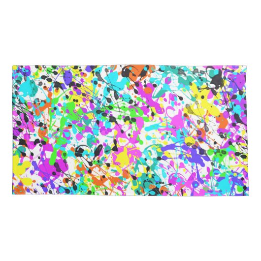 Splatter Paint Kussensloop (Achterkant-Links)