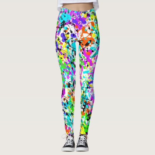 Splatter Paint Leggings (Voorkant)