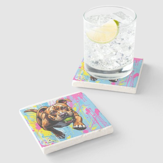 Splatter Paint Onderzetter (Zijkant)