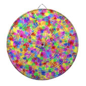 Splatter Paint Rainbow Bright kleurrijke achtergro Dartbord (Voorkant)