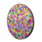 Splatter Paint Rainbow Bright kleurrijke achtergro Dartbord (Voorkant Rechts)