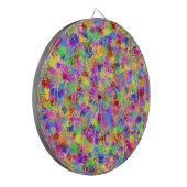 Splatter Paint Rainbow Bright kleurrijke achtergro Dartbord (Voorkant Links)