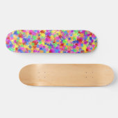 Splatter Paint Rainbow Bright kleurrijke achtergro Skateboard (Horizontaal)
