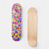 Splatter Paint Rainbow Bright kleurrijke achtergro Skateboard (Voorkant)