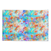 Splatter Paint Rainbow van Bright Color Background Kussensloop (Achterkant)
