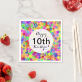 Splatter Paint Rainbow van Bright Color Background Servetten (Insitu)