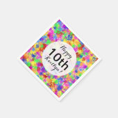 Splatter Paint Rainbow van Bright Color Background Servetten (Hoek)