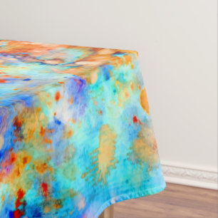 Splatter Paint Rainbow van Bright Color Background Tafelkleed