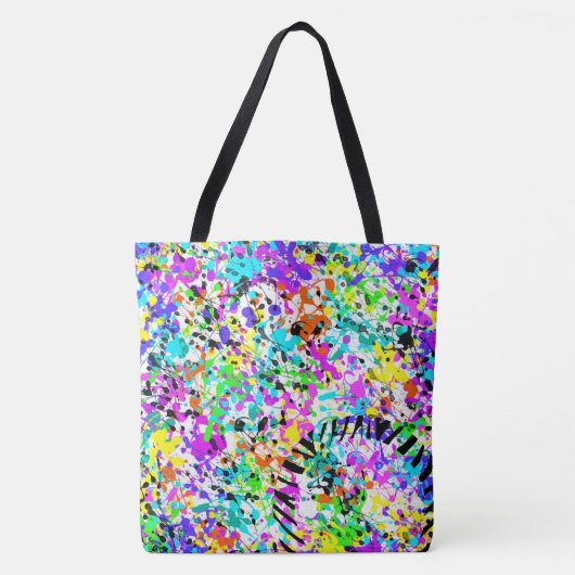 Splatter Paint Tote Bag (Voorkant)