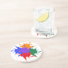 Splatter Paint Zandsteen Onderzetter