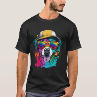 Splatter Pup Abstract Dog Canine 24 T-shirt