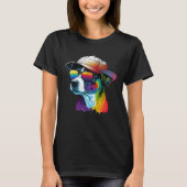 Splatter Pup Abstract Dog Canine 26 T-shirt (Voorkant)