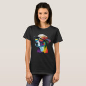 Splatter Pup Abstract Dog Canine 26 T-shirt (Voorkant volledig)
