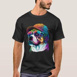 Splatter Pup Abstract Dog Canine 28 T-shirt