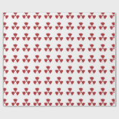 Splatter Radioactive Warning Symbol Cadeaupapier (Vlak)