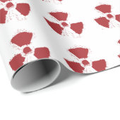 Splatter Radioactive Warning Symbol Cadeaupapier (Rol Hoek)