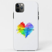 Splatter Rainbow Heart Phone Case (Achterkant)