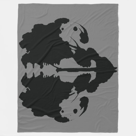 Splatter Rorschach Inkblot Test Fleece Deken (Voorkant)
