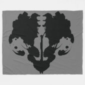 Splatter Rorschach Inkblot Test Fleece Deken (Voorkant (Horizontaal))