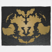 Splatter Rorschach Inkblot Test Fleece Deken (Voorkant (Horizontaal))