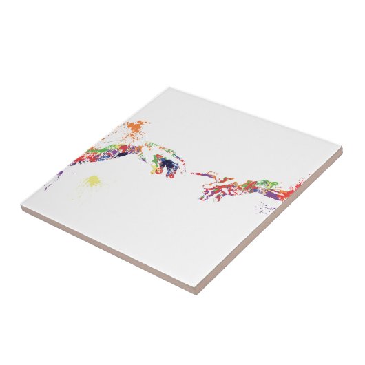 Splatter Sistine Tegeltje (Zijkant)