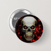 Splatter Skull Badge / Button (Voorkant /achterkant)