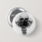 Splatter Skull Button (Voorkant /achterkant)