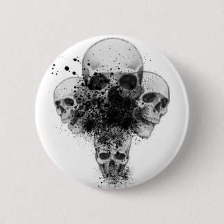 Splatter Skull Button