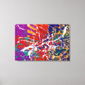 Splatter Stoked Stretched Canvas Print (Voorkant)