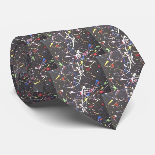 Splatter Stropdas (Opgerold)