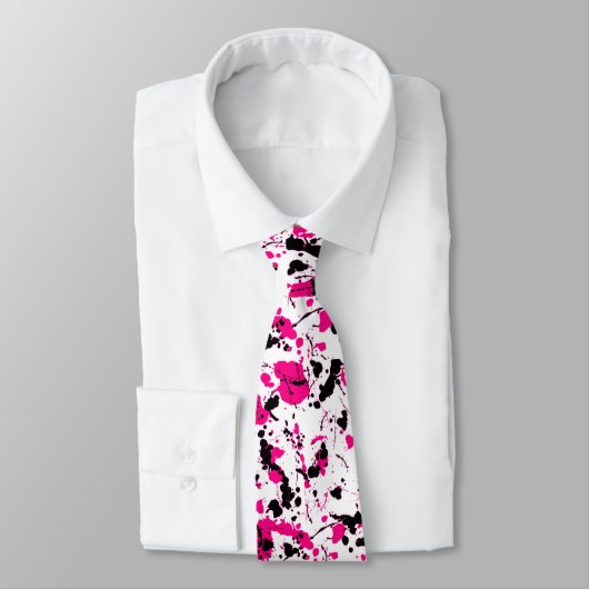 Splatter Stropdas White (Gebonden)
