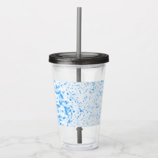 Splatter Texture - Blue Acryl Drinkbeker