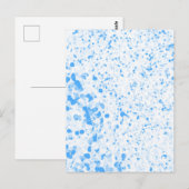 Splatter Texture - Blue Briefkaart (Voorkant / Achterkant)
