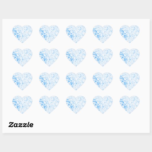 Splatter Texture - Blue Hart Sticker (Vel)