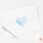 Splatter Texture - Blue Hart Sticker (Envelop)